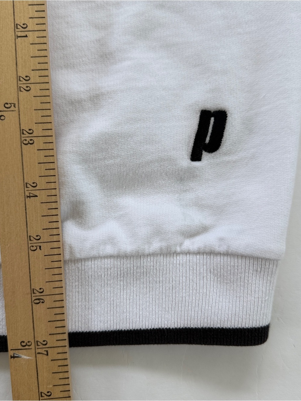 Vintage Mens White Sleeveless V-Neck Cotton Knit Tennis Vest Large Preppy - Picture 7 of 7